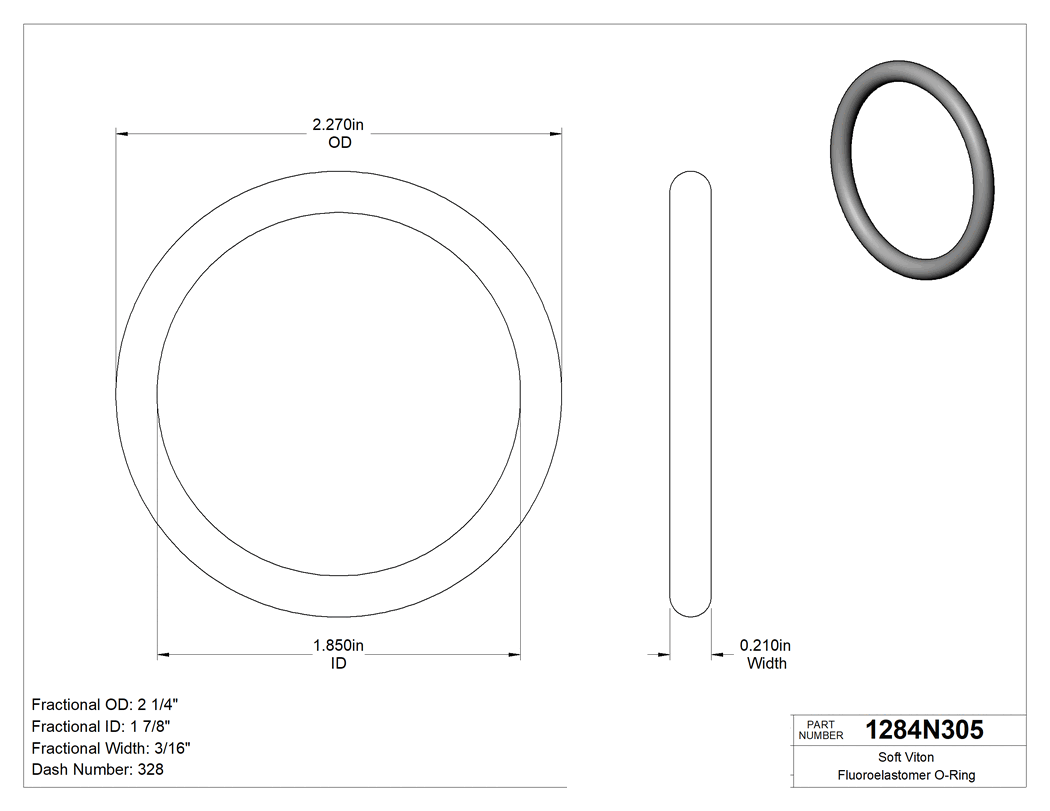 Technical drawing - 1284N305